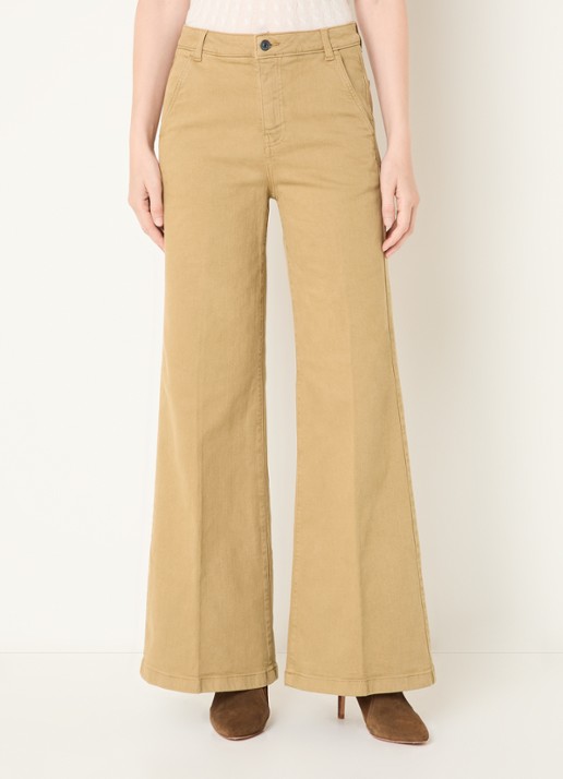 Benetton Mid waist wide fit jeans met gekleurde wassing