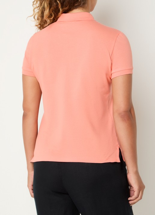 Benetton Polo met logo - achterkant 4 abrikoos
