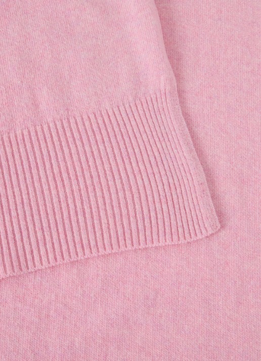 Benetton Sjaal van scheerwol 190 x 30 cm - detail 2 lichtroze