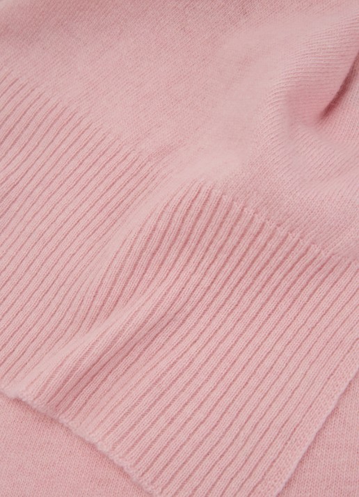 Benetton Sjaal van scheerwol 190 x 30 cm - detail 2 oudroze