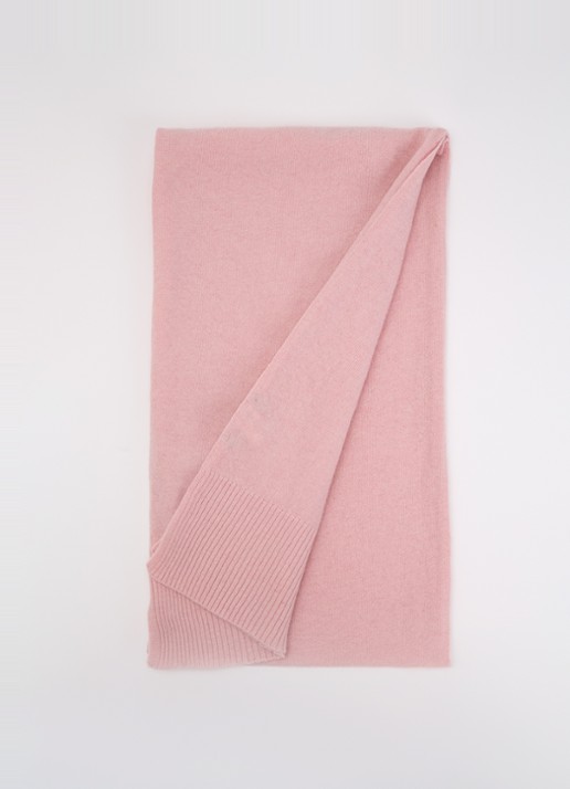 Benetton Sjaal van scheerwol 190 x 30 cm - voorkant 3 oudroze