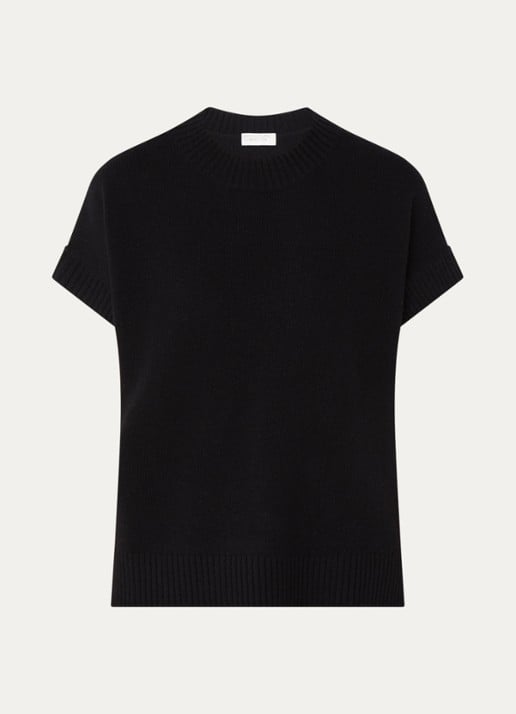 Benetton Spencer in wolblend met split - voorkant 2 zwart