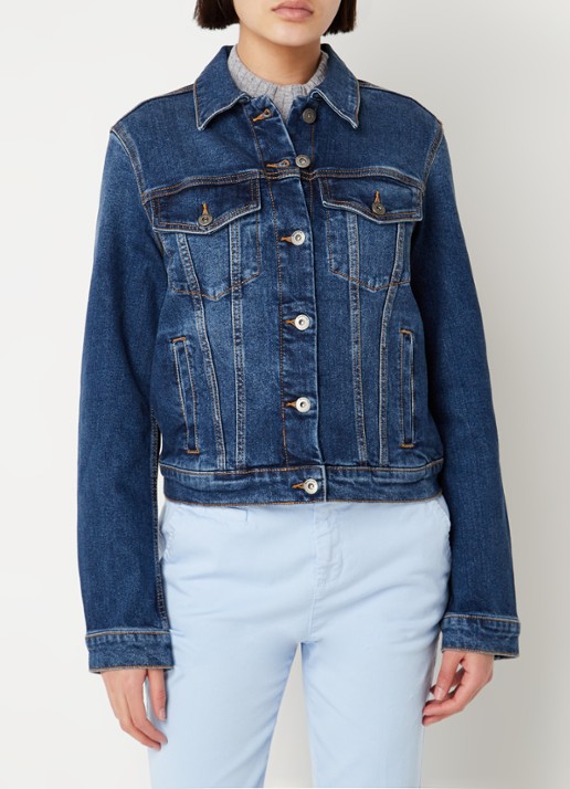Benetton Spijkerjas met borstzakken