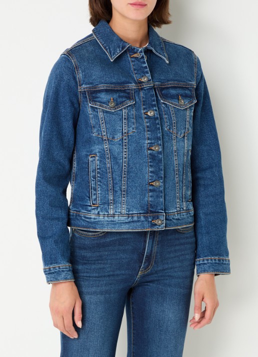 Benetton Spijkerjas met borstzakken - detail 4 jeans