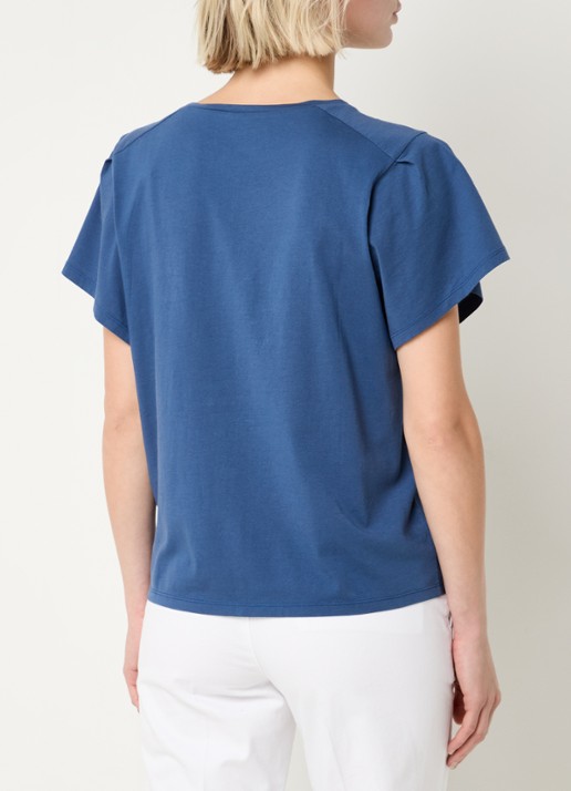 Benetton T-shirt met borduring - achterkant 2 indigo