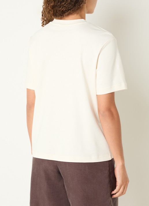 Benetton T-shirt met borduring - achterkant 4 creme