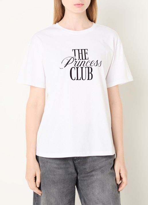 Benetton T-shirt met print - detail wit