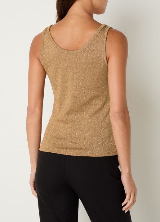 Benetton Tanktop met lurex - achterkant 4 camel