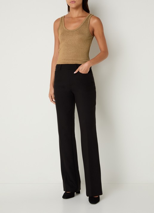 Benetton Tanktop met lurex - voorkant 2 camel