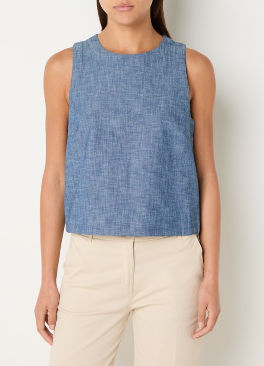 Benetton Top van chambray