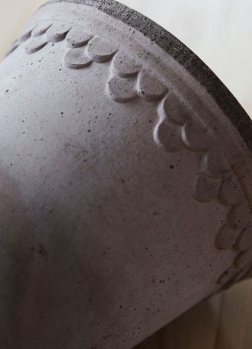 Bergs Potter Københavner Raw bloempot voor binnen Ø16 cm - detail 3 grijs