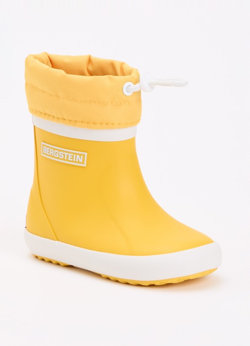 Bergstein Classic regenlaars met logo - voorkant geel
