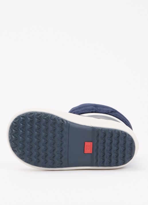 Bergstein Classic regenlaars met logo - detail donkerblauw