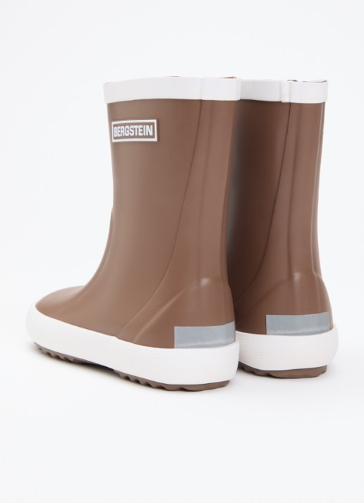 Bergstein Classic regenlaars met logo - achterkant 4 bruin
