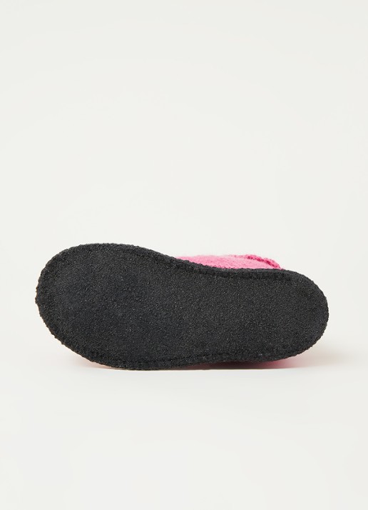 Bergstein Cozy pantoffel van wol - detail 2 roze