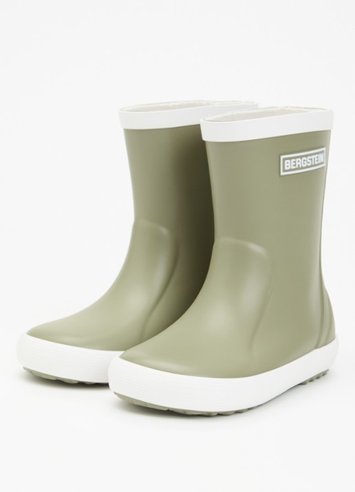 Bergstein Regenlaars met logo - voorkant 2 lichtgroen