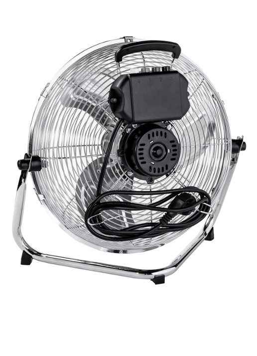 Bestron Vloerventilator, 39 cm hoog - detail zilver