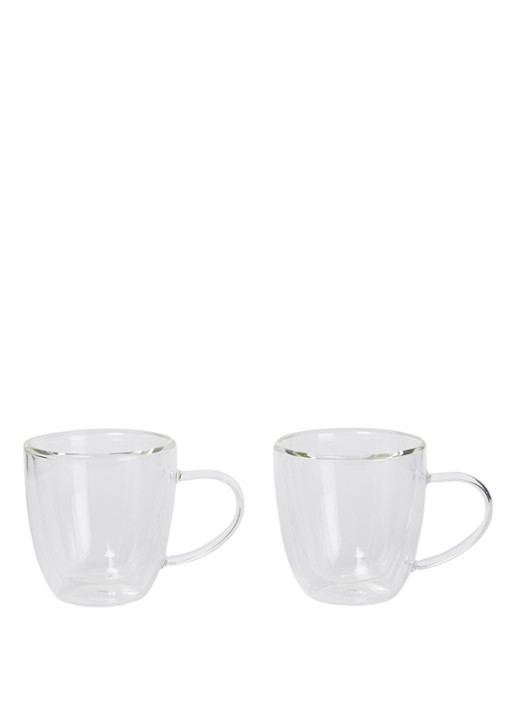 Bialetti Capri dubbelwandig koffie- en theeglas 16 cl set van 2