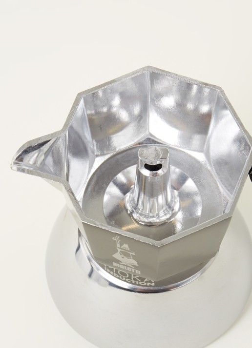 Bialetti Moka Inductie percolator 2-kops - detail zwart