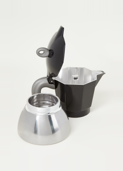 Bialetti Moka Inductie percolator 6-kops - detail zwart