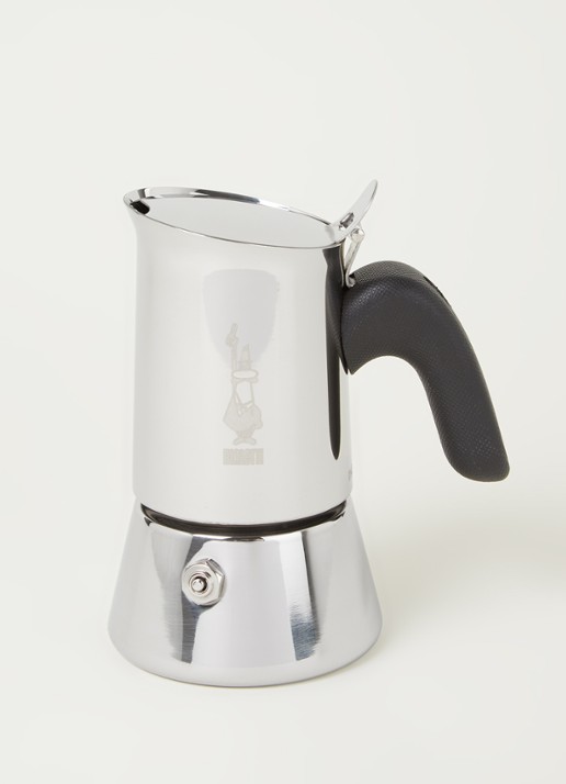 Bialetti Venus espresso koffiemaker 85 ml - voorkant 2 zilver