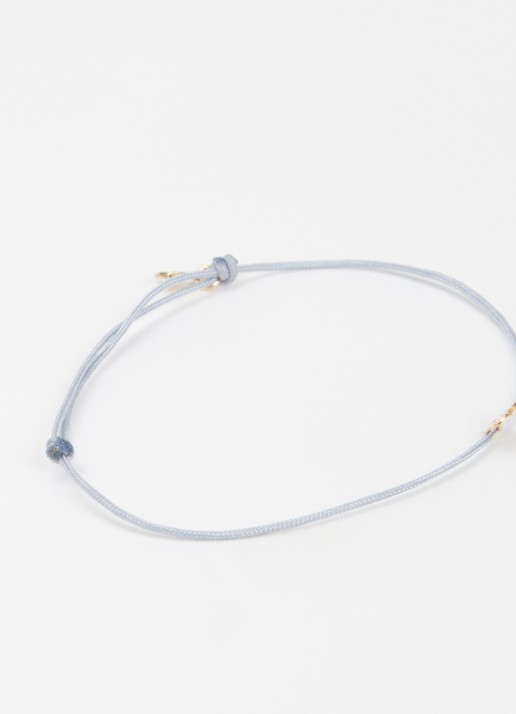 Bibi Camille Armband met bedel verguld - detail 2 lichtblauw