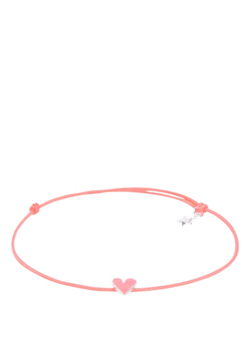 Bibi Camille Armband met bedel - voorkant fuchsia