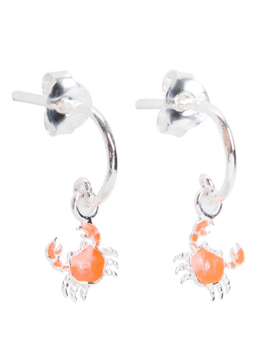 Bibi Camille Crab oorstekers van zilver