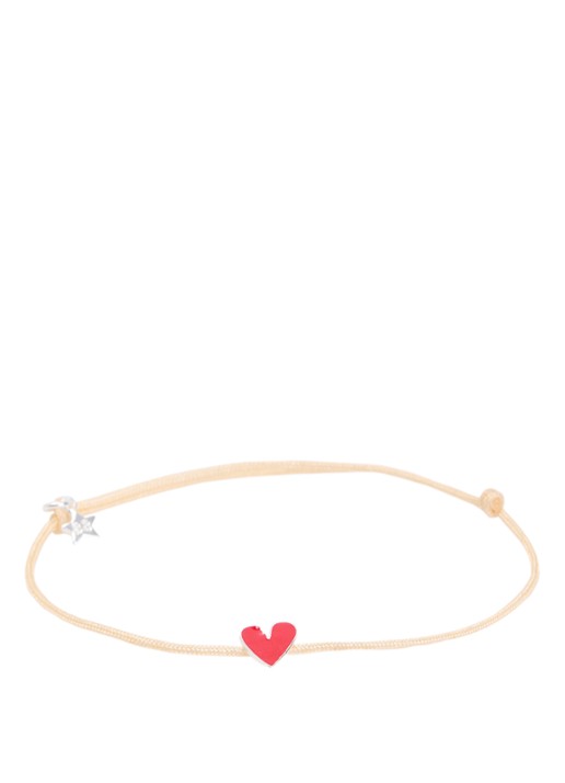 Bibi Camille Heart Rope S armband met bedel
