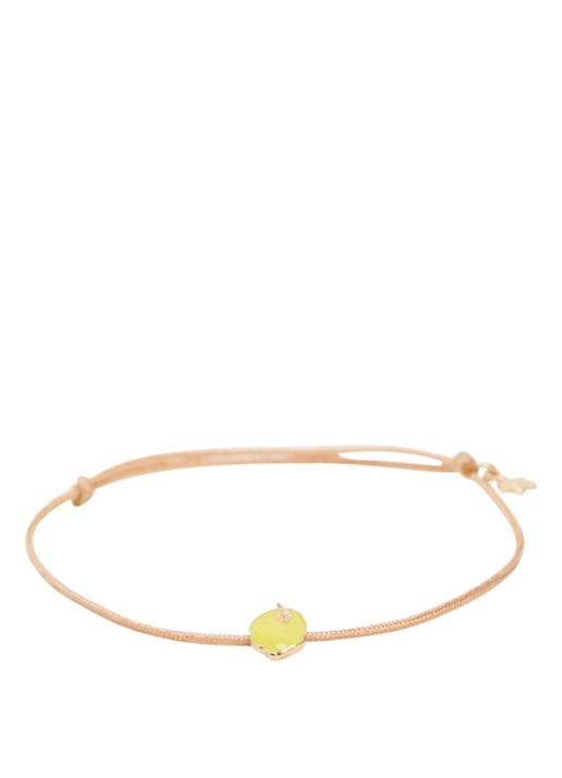 Bibi Camille Lemon Flat armband met bedel