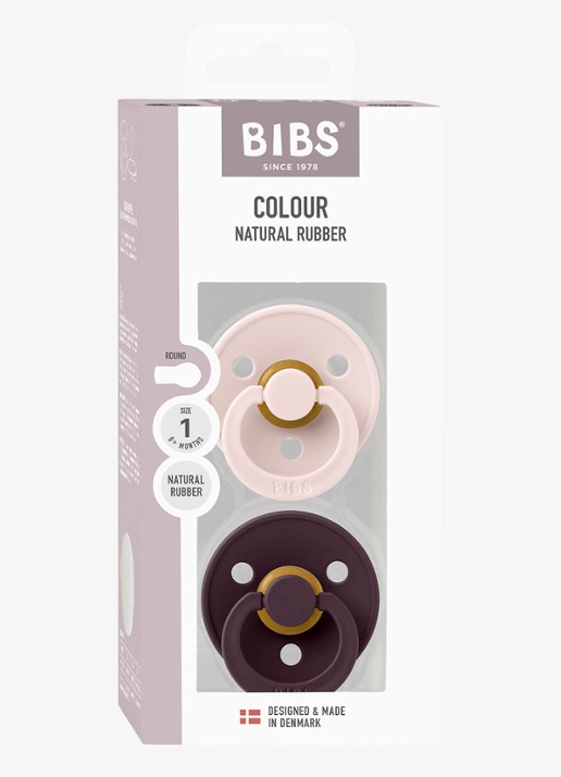 BIBS Fopspeen in 2-pack - detail petal/plum