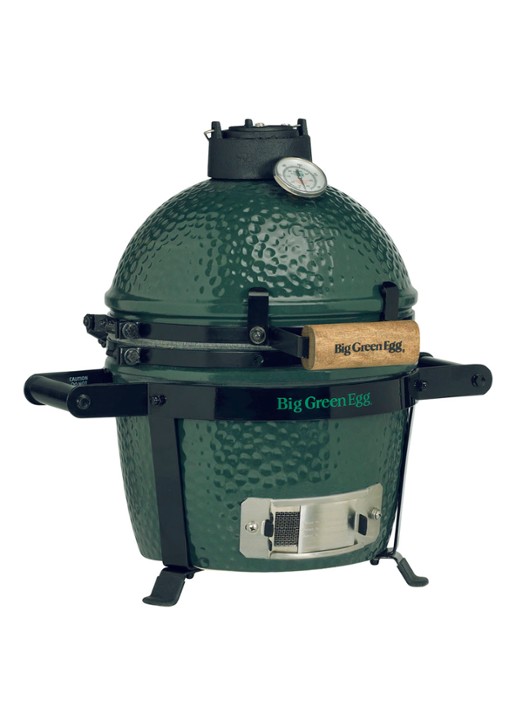 Big Green Egg Mini kamado barbecue met carrier 2-delig - voorkant 2 groen