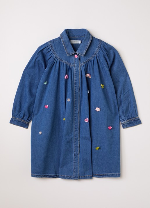 Billieblush Blousejurk van denim met applicatie