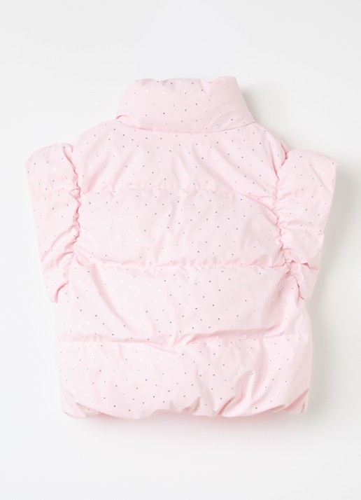 Billieblush Gewatteerde bodywarmer met lurex - achterkant 3 roze