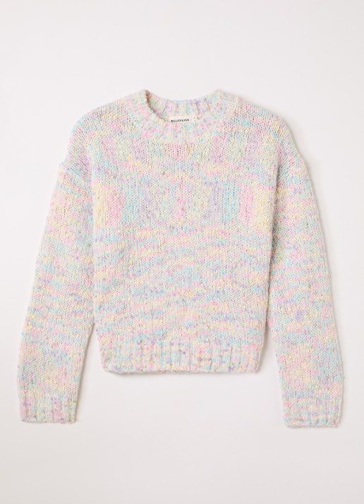 Billieblush Grofgebreide trui met gemêleerd dessin en lurex