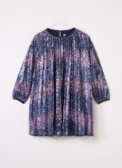 Billieblush Jurk met pailletten - voorkant paars