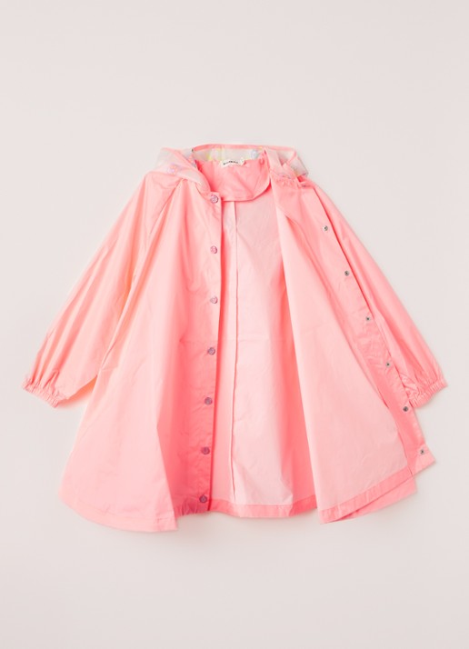 Billieblush Regenjas met capuchon - voorkant 3 roze