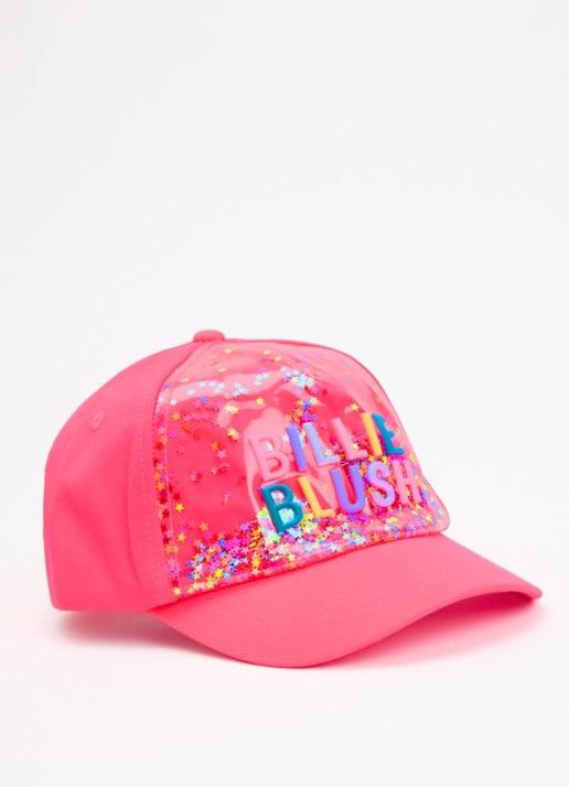 Billieblush Sterretjes pet met logo en glitter - voorkant 2 roze