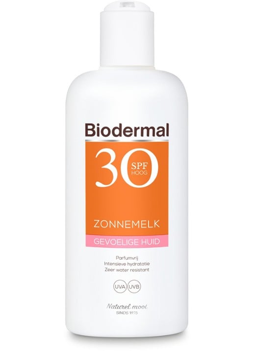 Biodermal Gevoelige Huid Zonnemelk SPF 30 - zonnebrand