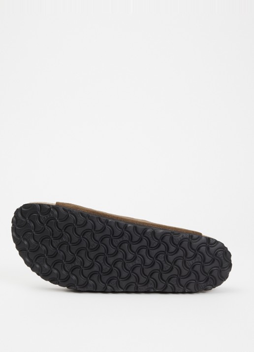 Birkenstock Arizona BS sandaal van suède - detail 5 donkerbruin