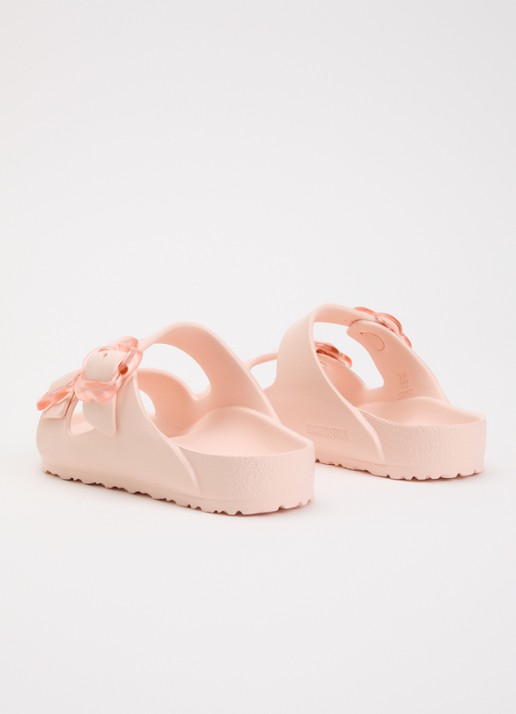 Birkenstock Arizona Flower Eva sandaal met gespdetail - achterkant lichtroze