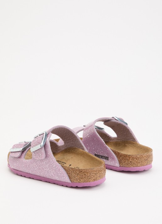 Birkenstock Arizona sandaal met glitter - achterkant lavendel