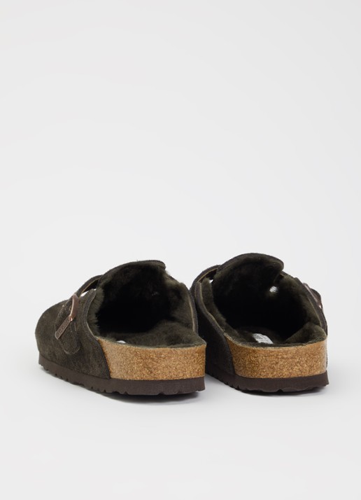 Birkenstock Boston clog van suède - achterkant 5 hazelnootbruin