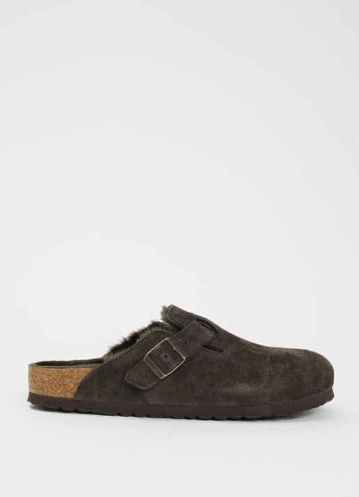 Birkenstock Boston clog van suède