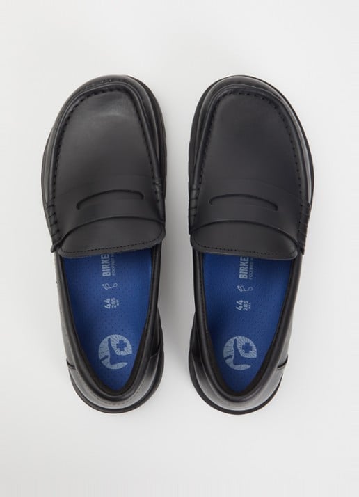 Birkenstock Highwood loafer van leer - detail 4 zwart