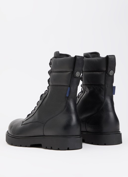 Birkenstock Highwood veterboot van leer - achterkant zwart
