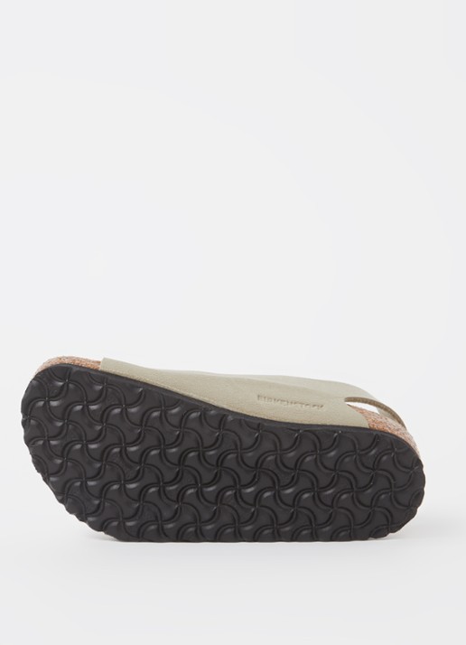 Birkenstock Milano sandaal van nubuck - detail 4 khaki
