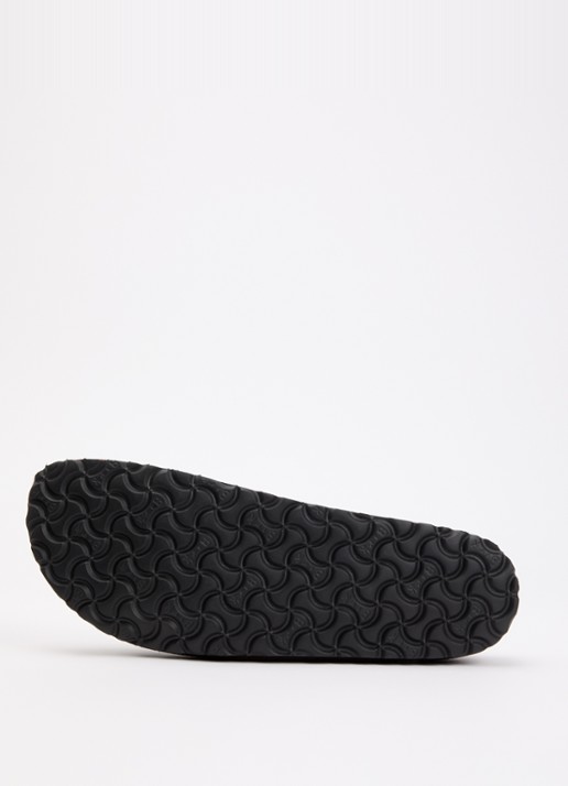 Birkenstock Naples muiltje van suède - detail 5 donkerbruin