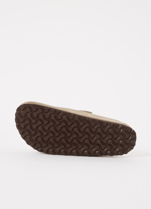 Birkenstock Narrow Fit Boston muiltje van suède - detail 3 taupe
