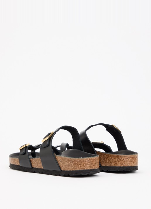 Birkenstock Narrow Fit Mayari sandaal van leer - achterkant 2 zwart